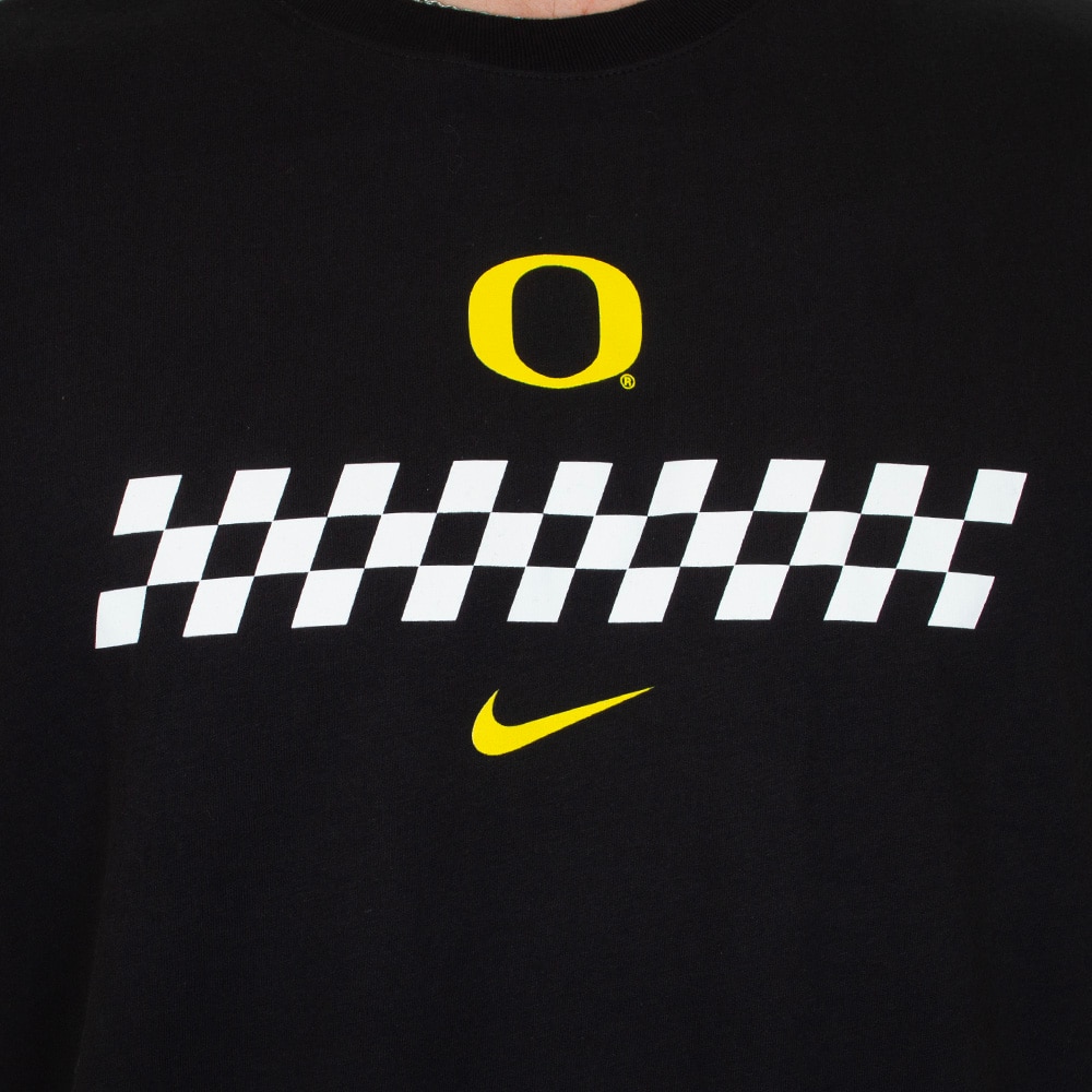 Classic Oregon O, Nike, Black, Crew Neck, Performance/Dri-FIT, Men, Unisex, Ducks of a Feather, DoaF, Speedway, T-Shirt, 994426